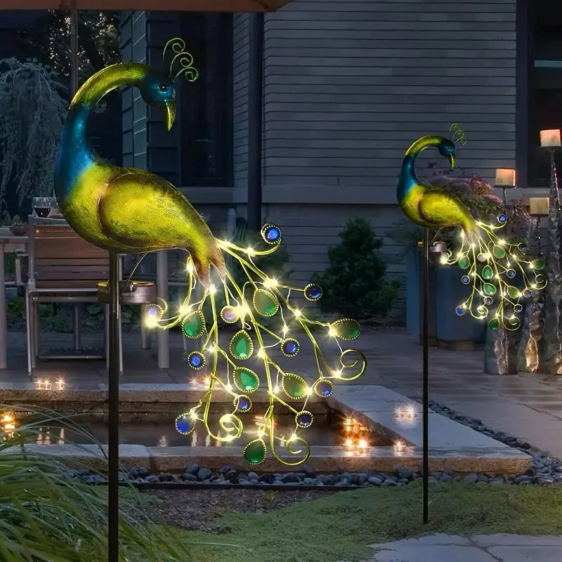 Estaca Solar Pavo Real 🦚 110 Cm