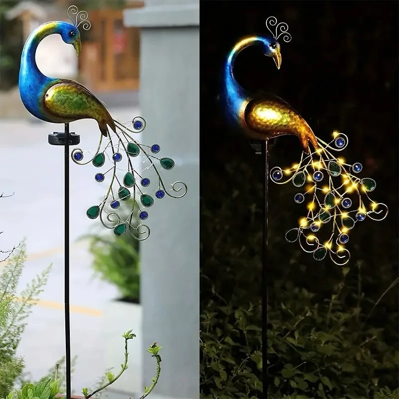 Estaca Solar Pavo Real 🦚 110 Cm