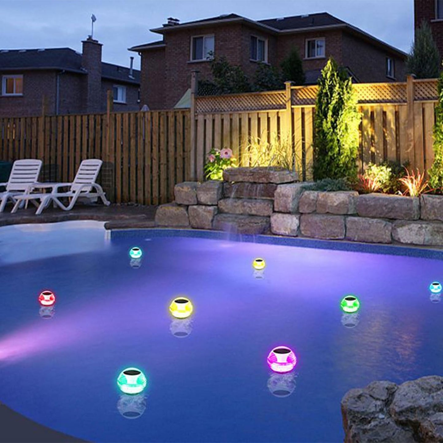 Luz Flotante Solar RGB