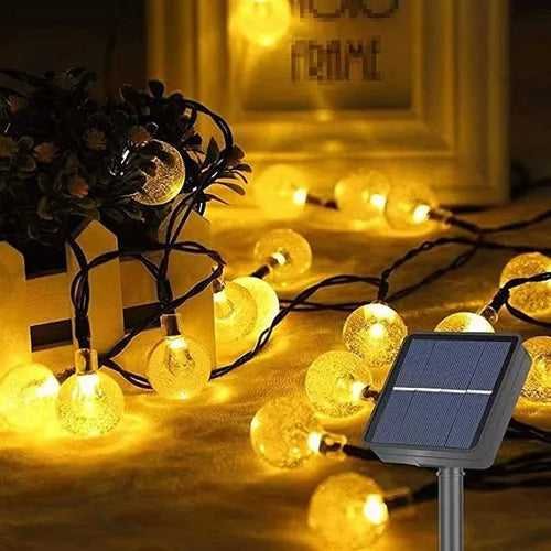 Guirnalda de Esferitas Solares 7 Metros 50 Bolitas