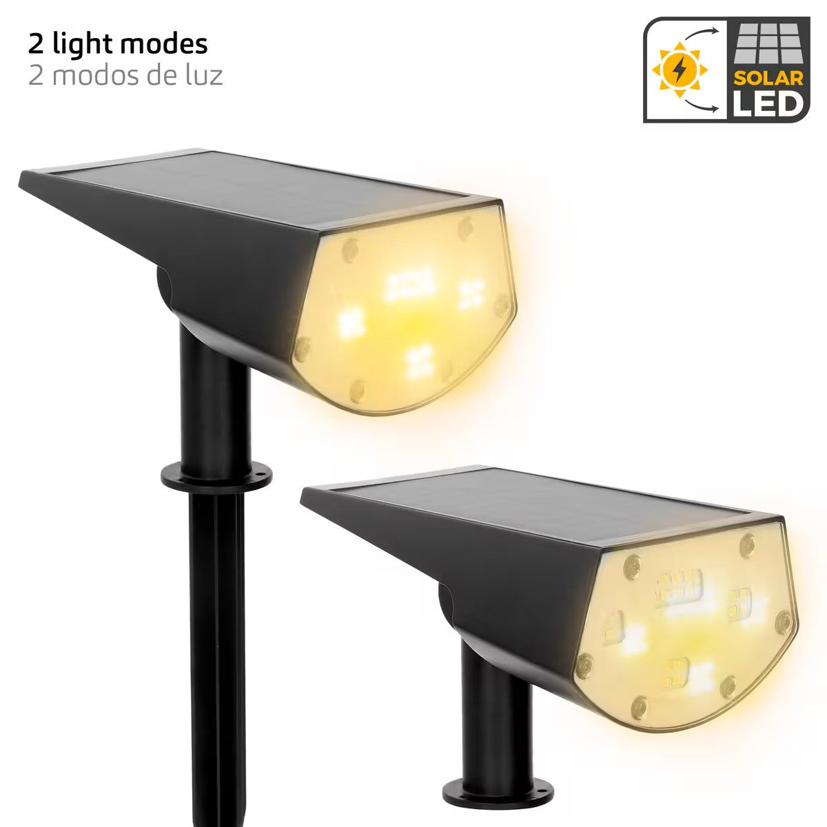 Estaca Solar LED 2 en 1