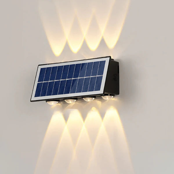 Aplique Solar 16 Watts LUZ Blanca y Amarilla