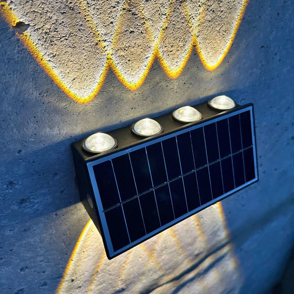 Aplique Solar 16 Watts LUZ Blanca y Amarilla