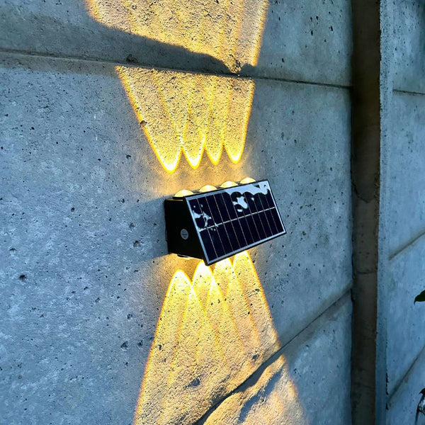 Aplique Solar 16 Watts LUZ Blanca y Amarilla