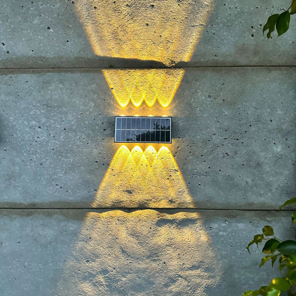 Aplique Solar 16 Watts LUZ Blanca y Amarilla
