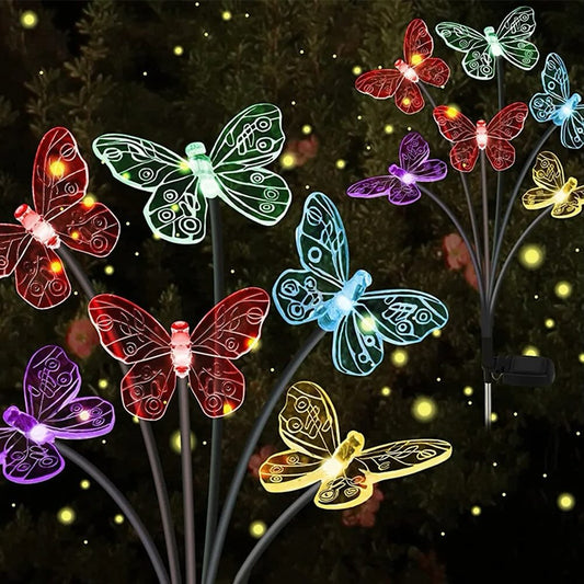 Estaca Mariposa Solar 6 Led