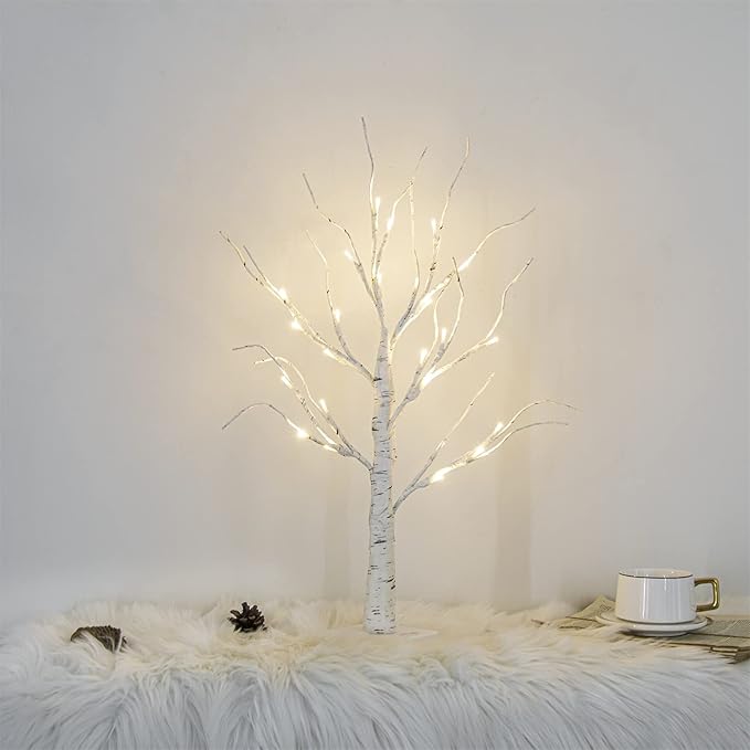 Arbol de abedul a Bateria 60 Cm