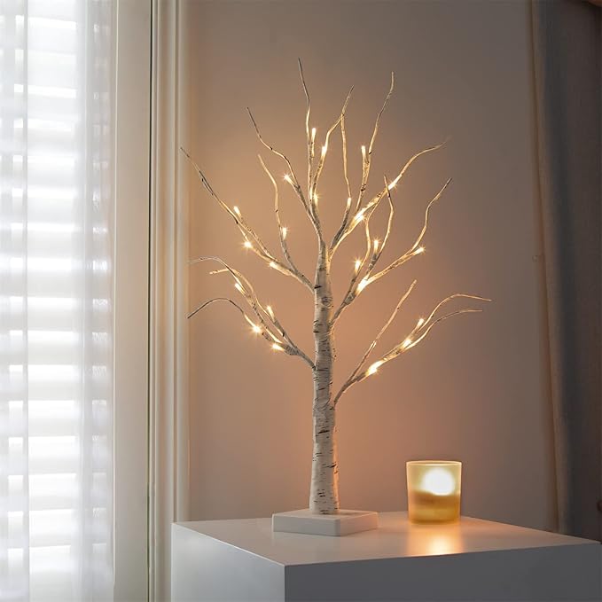 Arbol de abedul a Bateria 60 Cm