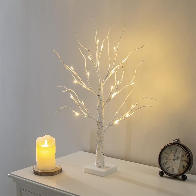 Arbol de abedul a Bateria 60 Cm