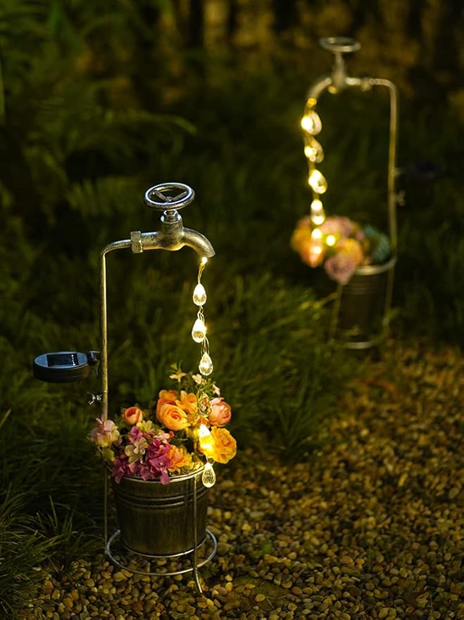 Luces de Grifo Riego Solar ( no incluye flores )