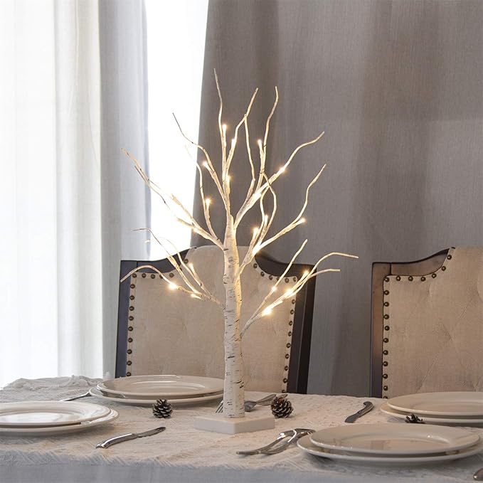 Arbol de abedul a Bateria 60 Cm