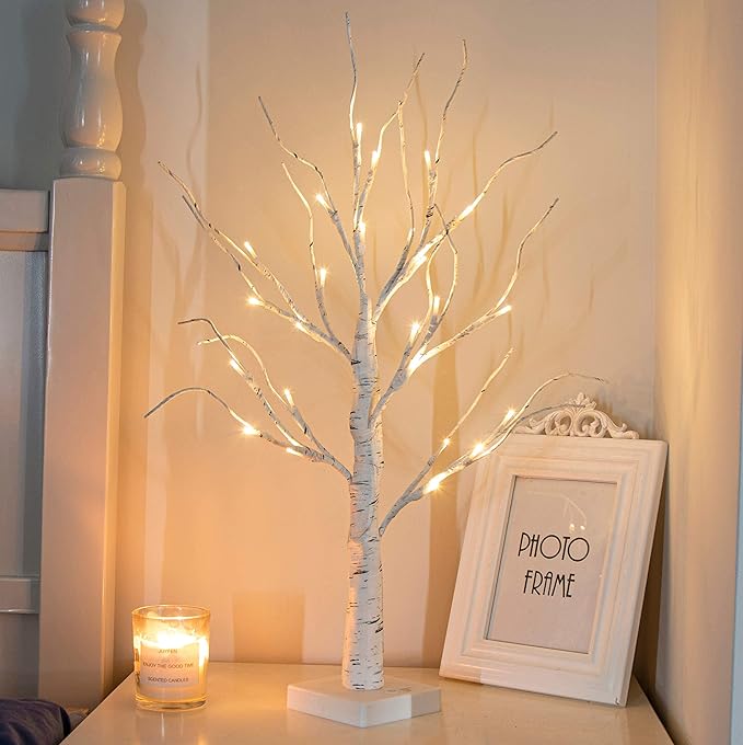 Arbol de abedul a Bateria 60 Cm