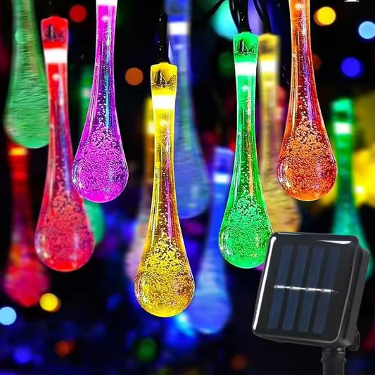 Guirnalda Gotas Solares 5 Metros Lineal MULTICOLOR