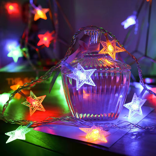 Guirnalda Estrellitas Solares 5 Metros 20 Estrellitas Multicolor