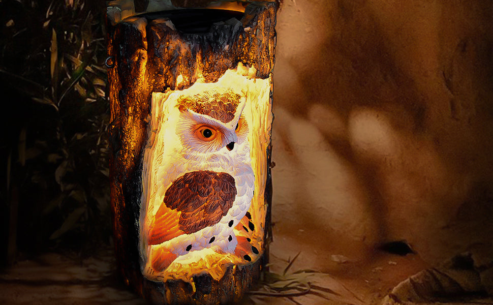 Colgante Buho Solar 35 Cm