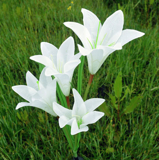 Estaca Flor Solar ( 3 flores, 1 estaca )