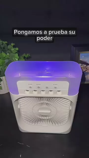 Ventilador y humidificador Portatil