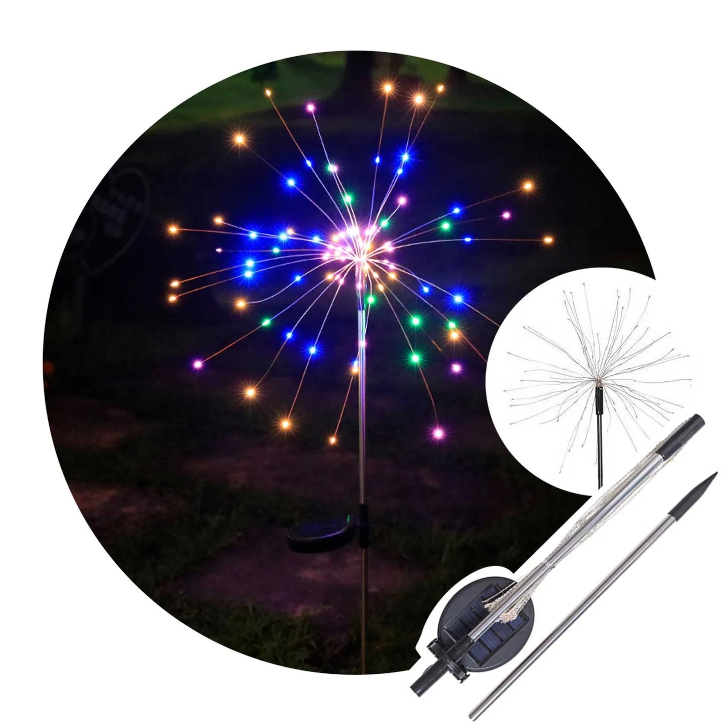 Estaca Luces Colores